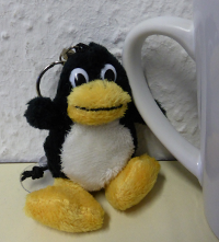 Pinguin-Schlüsselanhänger